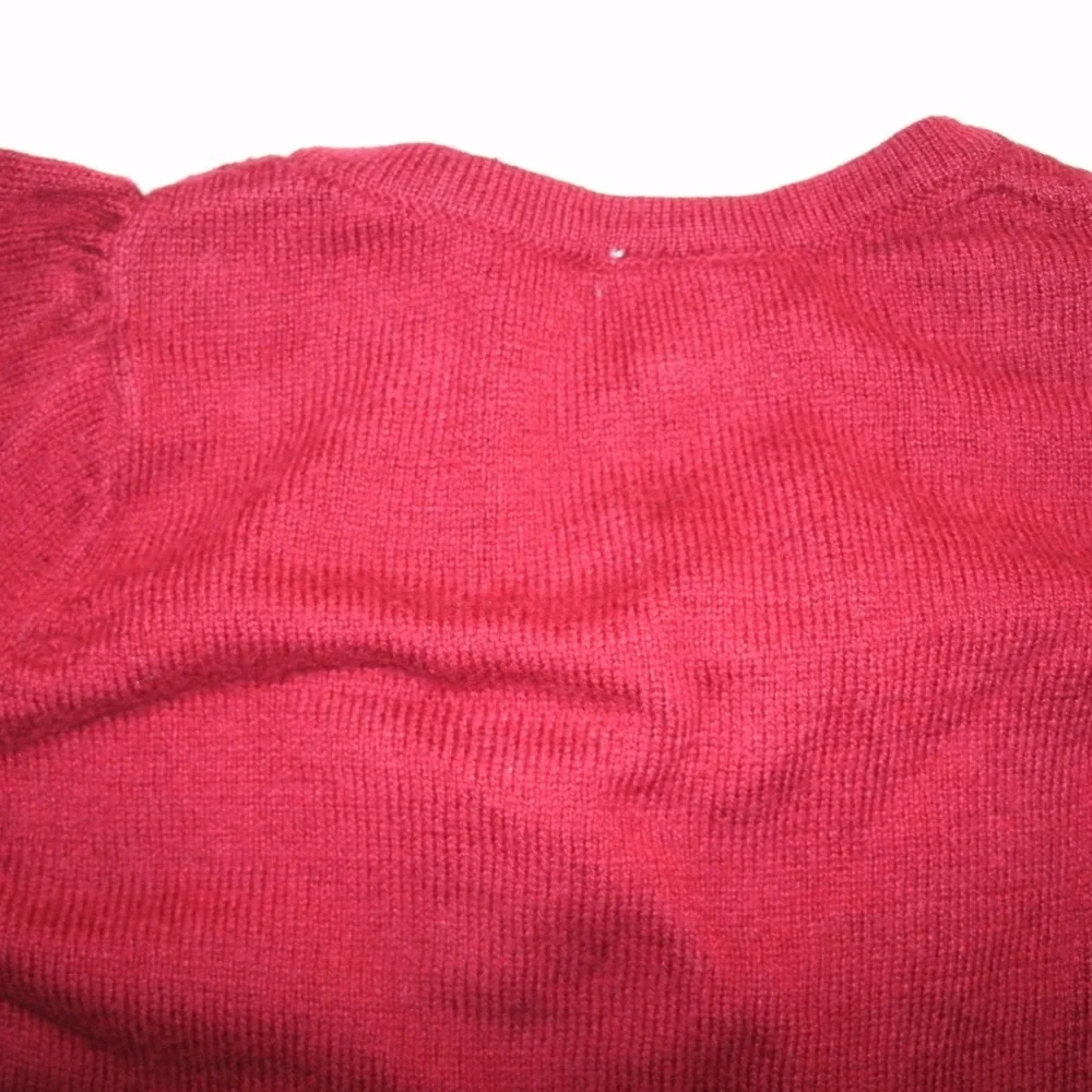 Gymboree Girls Cardigan Red Plaid Holiday Teddy Bear Ruffles 6-12 Months